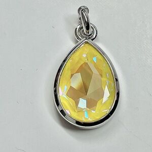 Yellow Teardrop Pendant